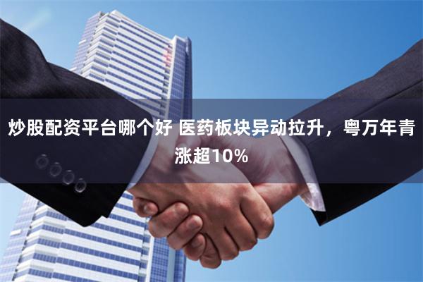 炒股配资平台哪个好 医药板块异动拉升，粤万年青涨超10%