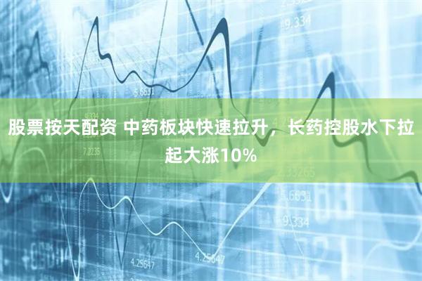 股票按天配资 中药板块快速拉升，长药控股水下拉起大涨10%