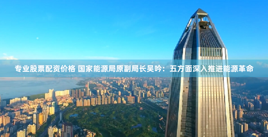 专业股票配资价格 国家能源局原副局长吴吟：五方面深入推进能源革命